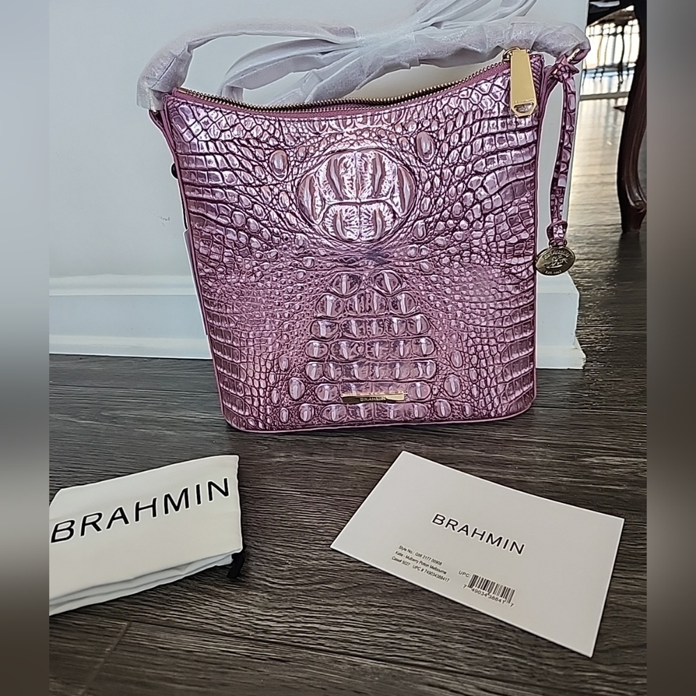 Nwt Brahmin Katie Mulberry Potion Melbourne bag - Picture 6 of 12